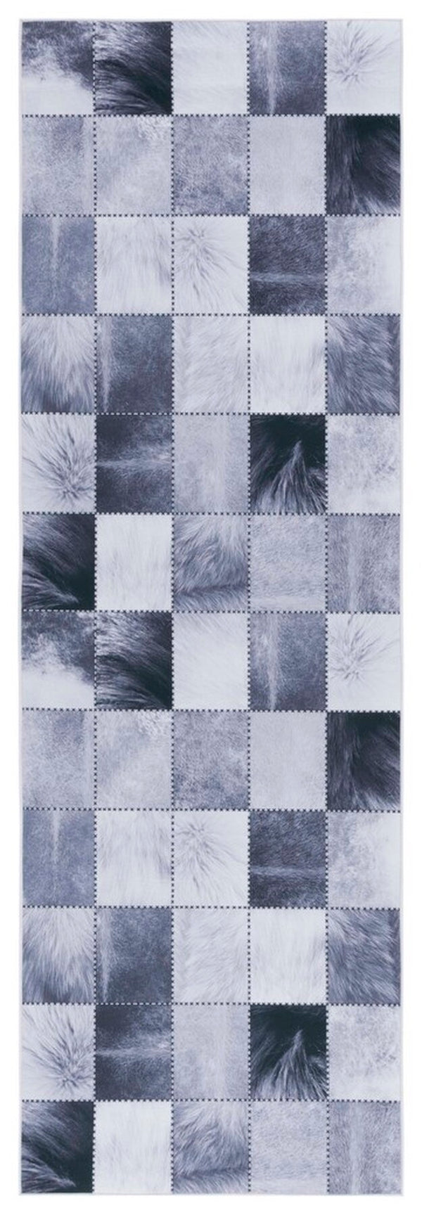 Safavieh Faux Hide 519 M/W S/R Power Loomed  Rug Light Grey / Grey FAH519F-9