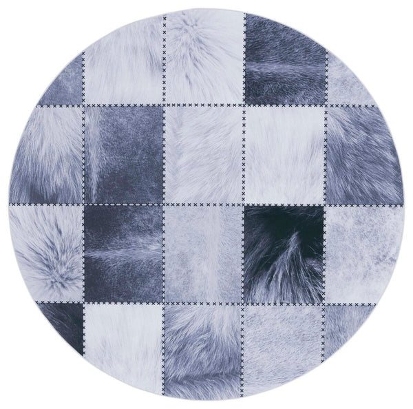 Safavieh Faux Hide 519 M/W S/R Power Loomed  Rug Light Grey / Grey FAH519F-9