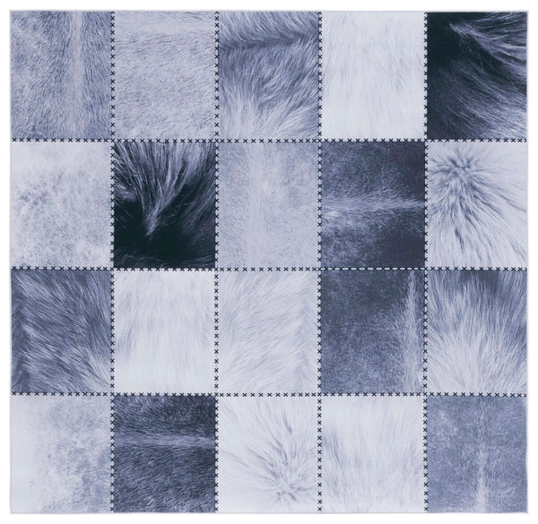 Safavieh Faux Hide 519 M/W S/R Power Loomed  Rug Light Grey / Grey FAH519F-9