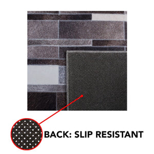 Safavieh Faux Hide 542 M/W S/R Power Loomed  Rug Ivory / Grey FAH542A-9