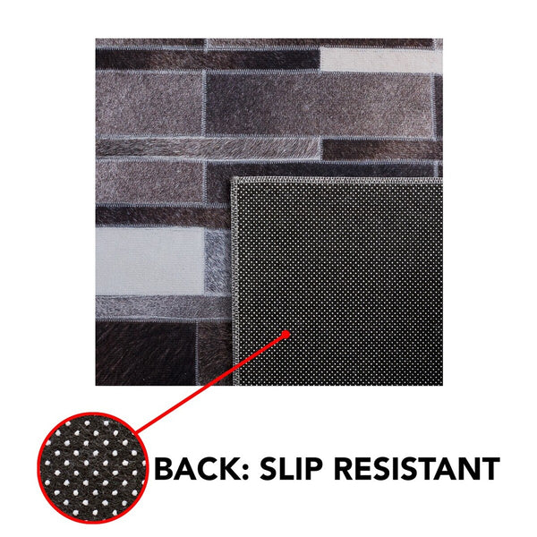 Safavieh Faux Hide 542 M/W S/R Power Loomed  Rug Ivory / Grey FAH542A-9