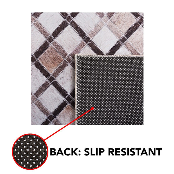 Safavieh Faux Hide 545 M/W S/R Power Loomed  Rug Beige / Brown FAH545A-9