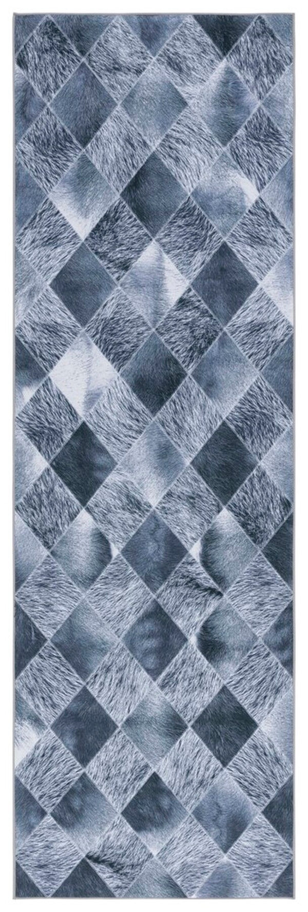 Safavieh Faux Hide 550 M/W S/R Power Loomed  Rug Grey / Dark Grey FAH550G-9