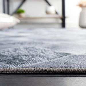 Safavieh Faux Hide 550 M/W S/R Power Loomed  Rug Grey / Dark Grey FAH550G-9