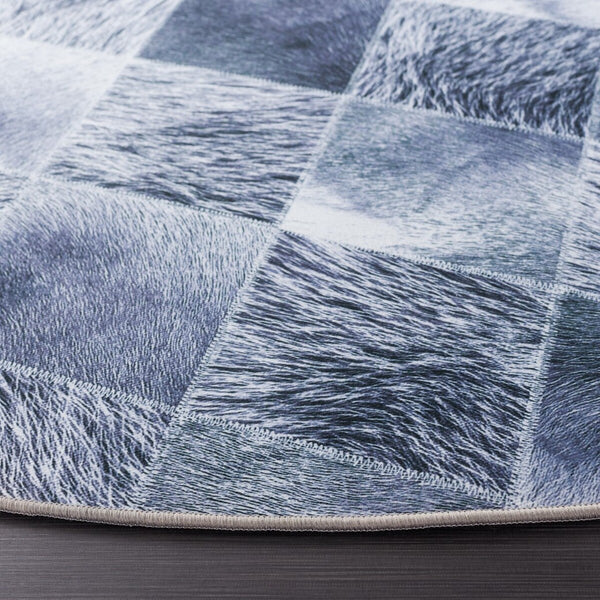 Safavieh Faux Hide 550 M/W S/R Power Loomed  Rug Grey / Dark Grey FAH550G-9