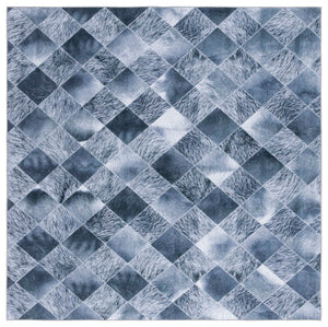 Safavieh Faux Hide 550 M/W S/R Power Loomed  Rug Grey / Dark Grey FAH550G-9