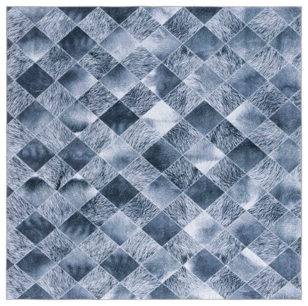 Safavieh Faux Hide 550 M/W S/R Power Loomed  Rug Grey / Dark Grey FAH550G-9