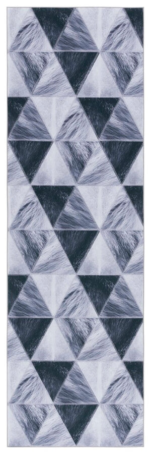 Safavieh Faux Hide 554 M/W S/R Power Loomed  Rug IIX Light Grey / Dark Grey FAH554F-9