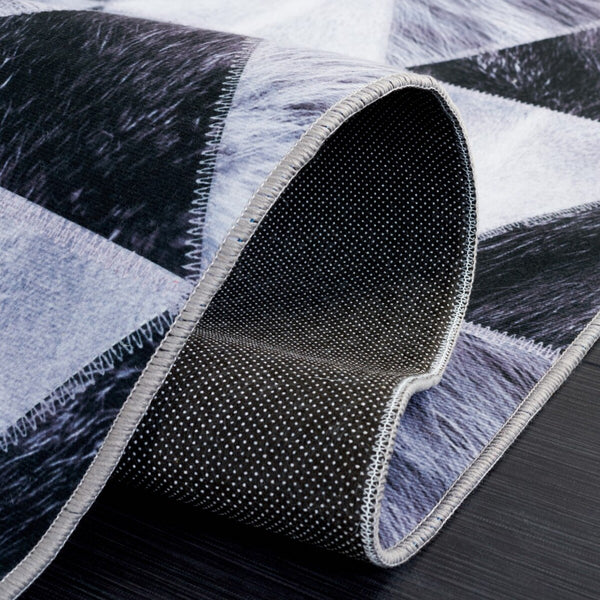 Safavieh Faux Hide 554 M/W S/R Power Loomed  Rug IIX Light Grey / Dark Grey FAH554F-9