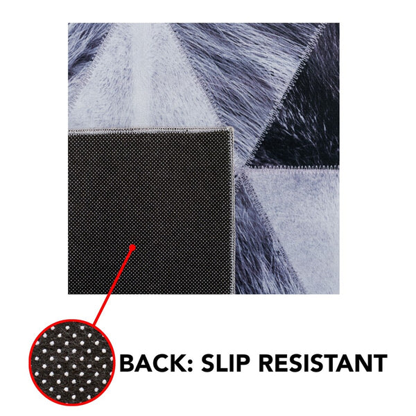 Safavieh Faux Hide 554 M/W S/R Power Loomed  Rug IIX Light Grey / Dark Grey FAH554F-9