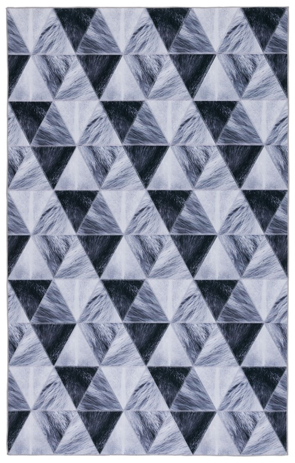 Safavieh Faux Hide 554 M/W S/R Power Loomed  Rug IIX Light Grey / Dark Grey FAH554F-9