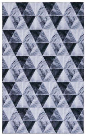 Safavieh Faux Hide 554 M/W S/R Power Loomed  Rug IIX Light Grey / Dark Grey FAH554F-9