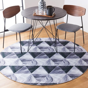 Safavieh Faux Hide 554 M/W S/R Power Loomed  Rug IIX Light Grey / Dark Grey FAH554F-9