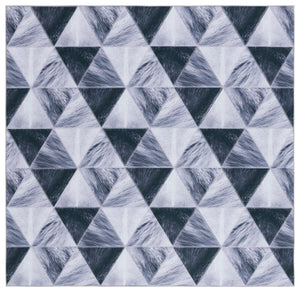 Safavieh Faux Hide 554 M/W S/R Power Loomed  Rug IIX Light Grey / Dark Grey FAH554F-9