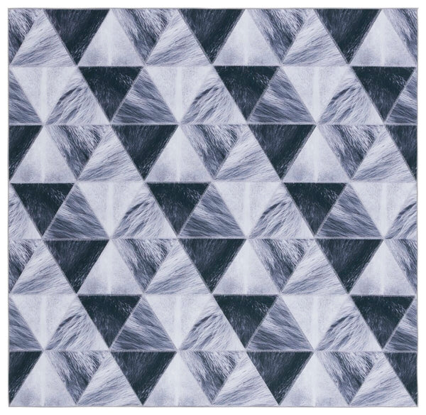 Safavieh Faux Hide 554 M/W S/R Power Loomed  Rug IIX Light Grey / Dark Grey FAH554F-9