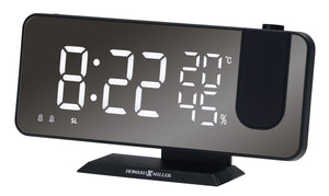 Hekman Furniture 645839 Gable Lcd Projection Clock With Fm Radio, Dual Alarms, Temperature Display & Usb Charger  Gable Table Clock 645839