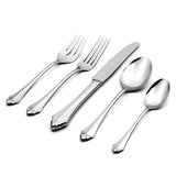 Lenox Oneida Kenwood Fine Flatware Teaspoons, Set of 4 Metallic, STAINLESS METAL 2915004E