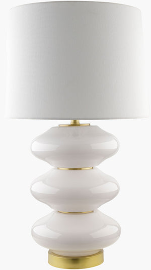 Livabliss Faible Hand-painted Glass Table Lamp with Iron Base for Eclectic Living Spaces FAI-001