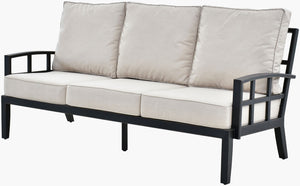 Surya Fairborn Hand-painted Acrylic Outdoor Sofa with Aluminum Base for Patio or Sunroom FAIR003-353583