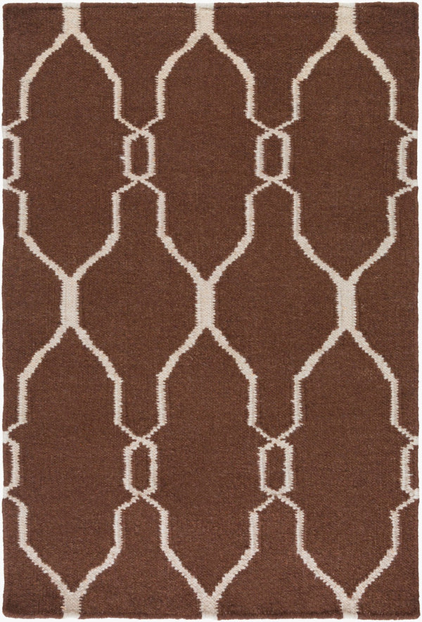 Surya Fallon Fal-1000 2' X 3' Handcrafted Wool Rug - Modern, Durable, No Pile Design For Timeless Decor Dark Brown Wool Fal1000-913
