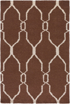 Surya Fallon Fal-1000 2' X 3' Handcrafted Wool Rug - Modern, Durable, No Pile Design For Timeless Decor Dark Brown Wool Fal1000-3656