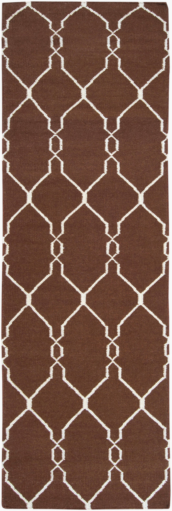 Surya Fallon Fal-1000 2' X 3' Handcrafted Wool Rug - Modern, Durable, No Pile Design For Timeless Decor Dark Brown Wool Fal1000-268