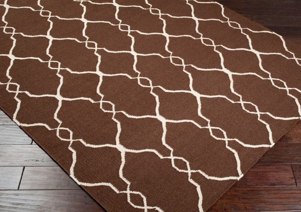 Surya Fallon Fal-1000 2' X 3' Handcrafted Wool Rug - Modern, Durable, No Pile Design For Timeless Decor Dark Brown Wool Fal1000-268