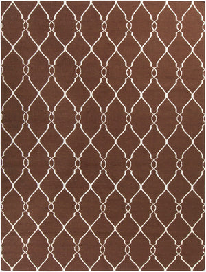 Surya Fallon Fal-1000 2' X 3' Handcrafted Wool Rug - Modern, Durable, No Pile Design For Timeless Decor Dark Brown Wool Fal1000-811