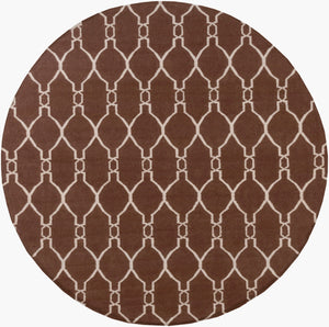 Surya Fallon Fal-1000 2' X 3' Handcrafted Wool Rug - Modern, Durable, No Pile Design For Timeless Decor Dark Brown Wool Fal1000-8rd