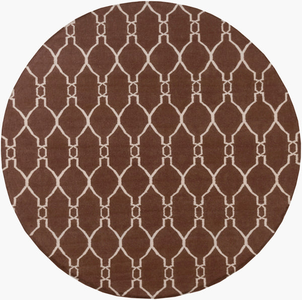 Surya Fallon Fal-1000 2' X 3' Handcrafted Wool Rug - Modern, Durable, No Pile Design For Timeless Decor Dark Brown Wool Fal1000-8rd