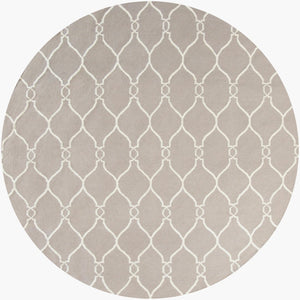 Surya Fallon Fal-1000 2' X 3' Handcrafted Wool Rug - Modern, Durable, No Pile Design For Timeless Decor Gray Wool Fal1003-8rd