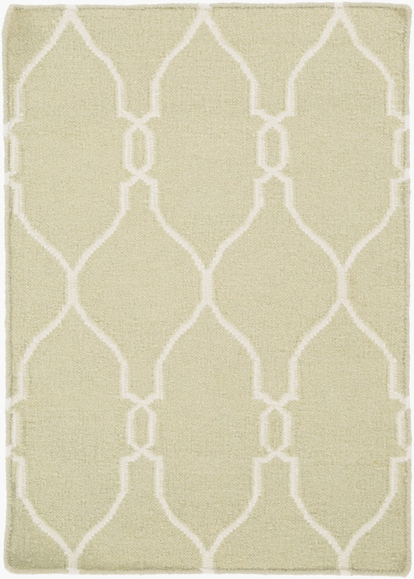 Surya Fallon Fal-1000 2' X 3' Handcrafted Wool Rug - Modern, Durable, No Pile Design For Timeless Decor Light Olive Wool Fal1004-23