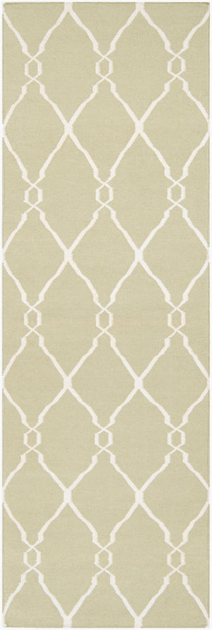 Surya Fallon Fal-1000 2' X 3' Handcrafted Wool Rug - Modern, Durable, No Pile Design For Timeless Decor Light Olive Wool Fal1004-268