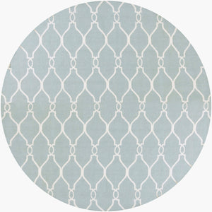 Surya Fallon Fal-1000 2' X 3' Handcrafted Wool Rug - Modern, Durable, No Pile Design For Timeless Decor Blue Wool Fal1005-8rd