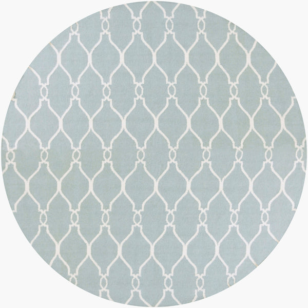 Surya Fallon Fal-1000 2' X 3' Handcrafted Wool Rug - Modern, Durable, No Pile Design For Timeless Decor Blue Wool Fal1005-8rd