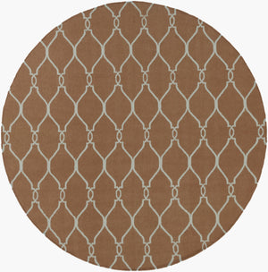 Surya Fallon Fal-1000 2' X 3' Handcrafted Wool Rug - Modern, Durable, No Pile Design For Timeless Decor Medium Brown Wool Fal1008-8rd