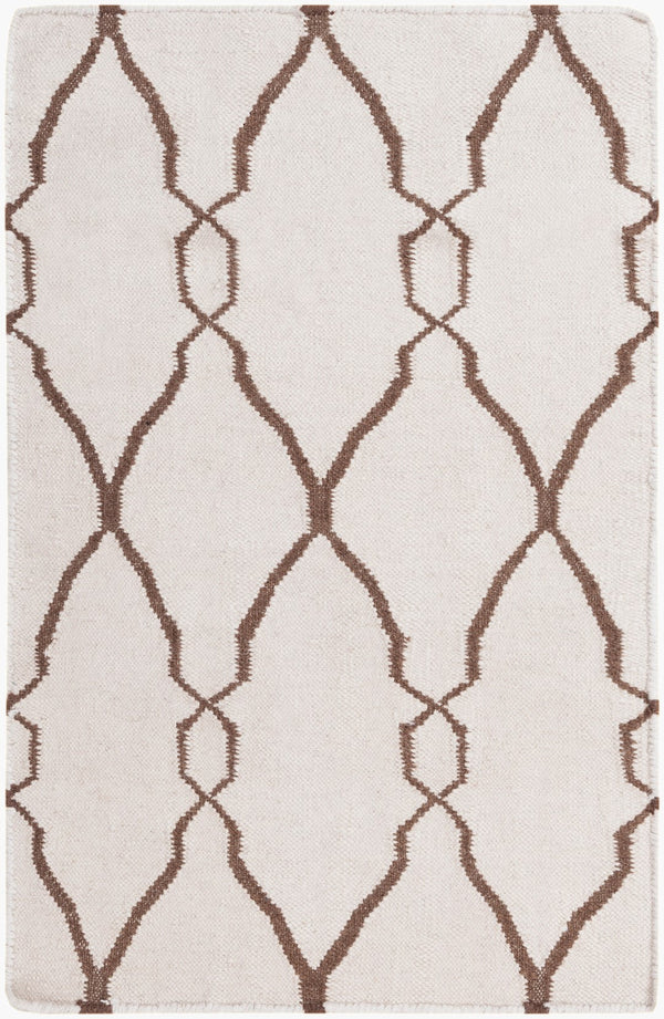 Surya Fallon Fal-1000 2' X 3' Handcrafted Wool Rug - Modern, Durable, No Pile Design For Timeless Decor Light Beige Wool Fal1009-3656