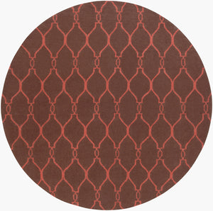 Surya Fallon Fal-1000 2' X 3' Handcrafted Wool Rug - Modern, Durable, No Pile Design For Timeless Decor Medium Brown Wool Fal1010-8rd