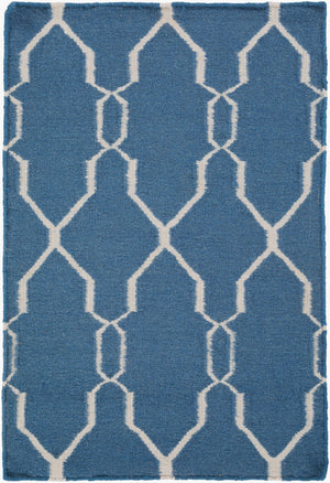 Surya Fallon Fal-1000 2' X 3' Handcrafted Wool Rug - Modern, Durable, No Pile Design For Timeless Decor Dark Blue Wool Fal1011-3656
