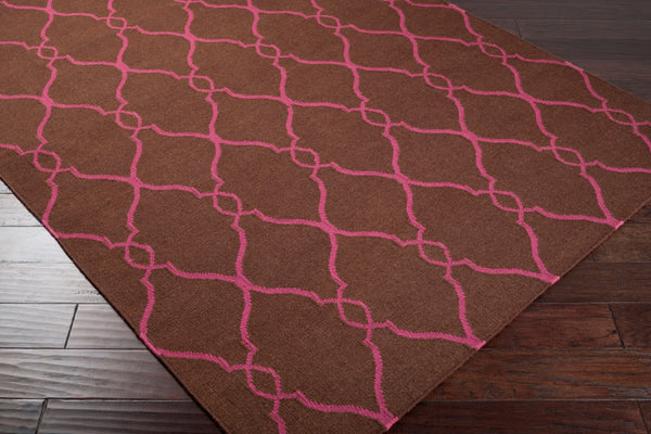 Surya Fallon Fal-1000 2' X 3' Handcrafted Wool Rug - Modern, Durable, No Pile Design For Timeless Decor Dark Brown Wool Fal1012-58