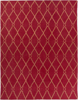 Surya Fallon Fal-1000 2' X 3' Handcrafted Wool Rug - Modern, Durable, No Pile Design For Timeless Decor Rust Wool Fal1013-3656