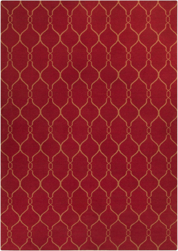 Surya Fallon Fal-1000 2' X 3' Handcrafted Wool Rug - Modern, Durable, No Pile Design For Timeless Decor Rust Wool Fal1013-913