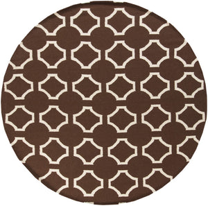 Surya Fallon Fal-1000 2' X 3' Handcrafted Wool Rug - Modern, Durable, No Pile Design For Timeless Decor Dark Brown Wool Fal1019-8rd
