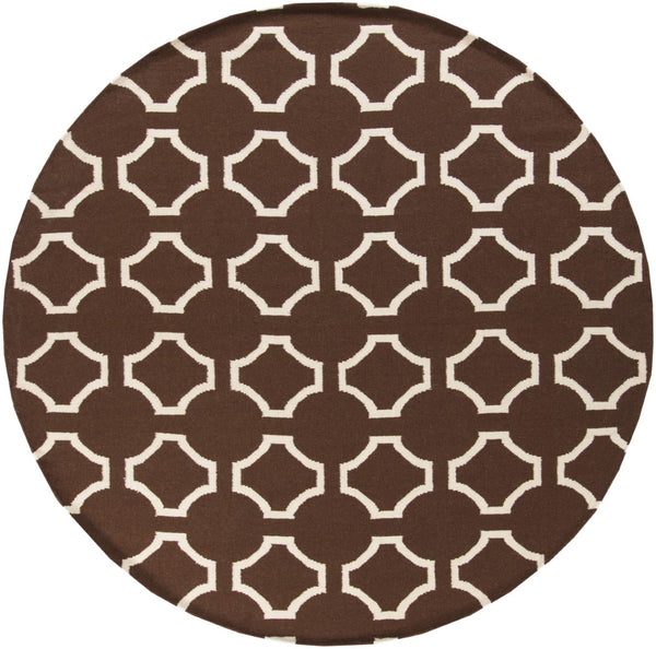 Surya Fallon Fal-1000 2' X 3' Handcrafted Wool Rug - Modern, Durable, No Pile Design For Timeless Decor Dark Brown Wool Fal1019-8rd