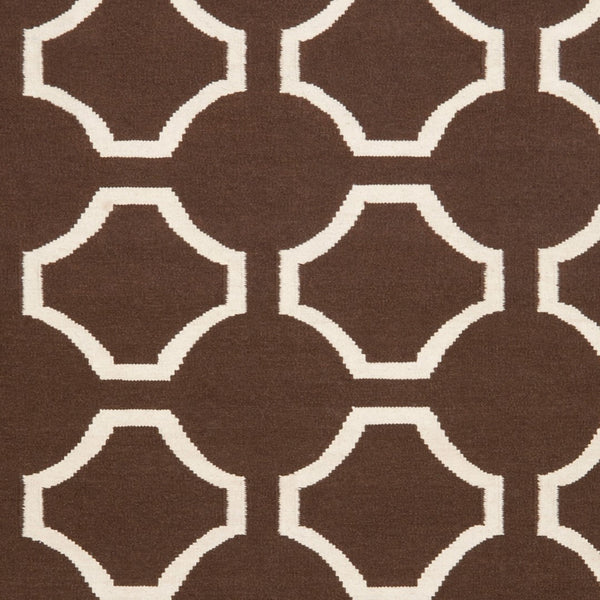 Surya Fallon Fal-1000 2' X 3' Handcrafted Wool Rug - Modern, Durable, No Pile Design For Timeless Decor Dark Brown Wool Fal1019-8rd