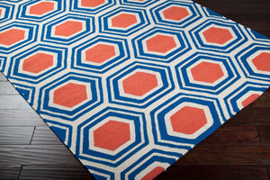 Surya Fallon Fal-1000 2' X 3' Handcrafted Wool Rug - Modern, Durable, No Pile Design For Timeless Decor Dark Blue Wool Fal1035-23