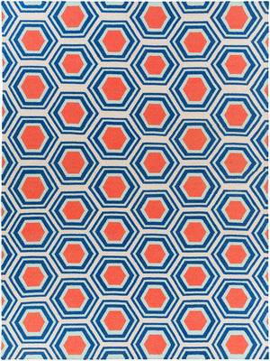 Surya Fallon Fal-1000 2' X 3' Handcrafted Wool Rug - Modern, Durable, No Pile Design For Timeless Decor Dark Blue Wool Fal1035-811