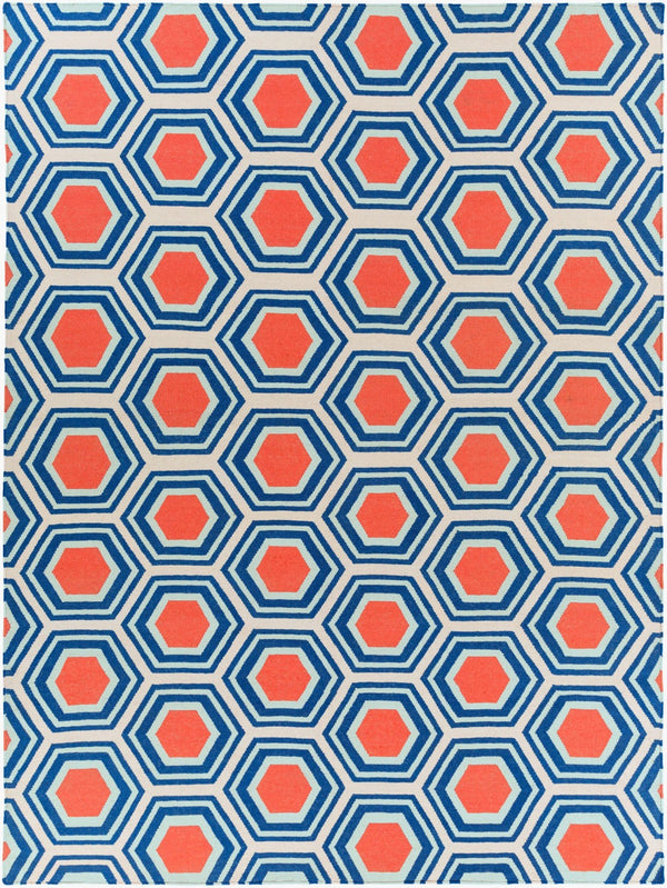 Surya Fallon Fal-1000 2' X 3' Handcrafted Wool Rug - Modern, Durable, No Pile Design For Timeless Decor Dark Blue Wool Fal1035-811