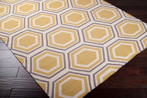 Surya Fallon Fal-1000 2' X 3' Handcrafted Wool Rug - Modern, Durable, No Pile Design For Timeless Decor Light Beige Wool Fal1036-811