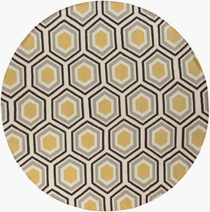 Surya Fallon Fal-1000 2' X 3' Handcrafted Wool Rug - Modern, Durable, No Pile Design For Timeless Decor Tan Wool Fal1037-8rd